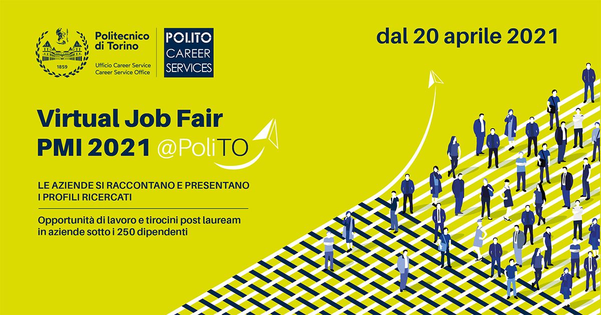 Sacertis srl partecipa alla Virtual Job fair PMI 2021 - Politecnico di Torino